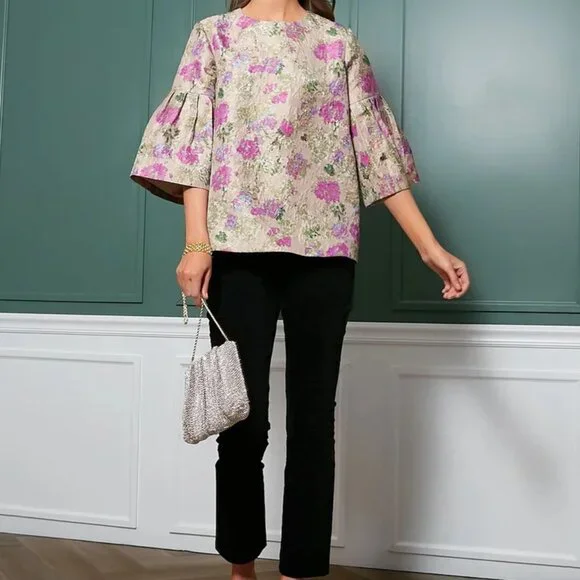 Tuckernuck Duchess Harper Bell Sleeve Blouse - Picture 6 of 6